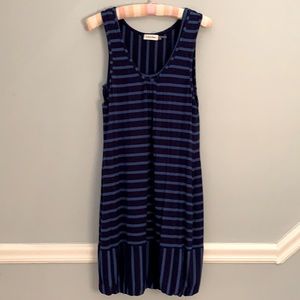 Calvin Klein blue striped dress size 6